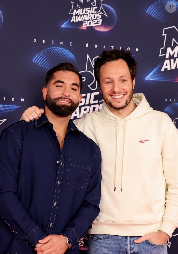 Kendji Girac, Vianney au photocall de la 25ème cérémonie des "NRJ Music Awards (NMA)" au palais des Festivals et des Congrès de Cannes, France, le 10 novembre 2023. © Dominique Jacovides/Bestimage 