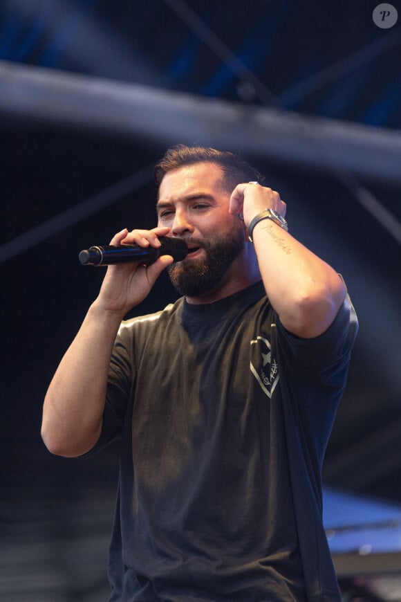 Kendji Girac en concert lors du Festival "Paris Paradis" au parc de la Villette à Paris le 10 septembre 2023. © Pierre Perusseau/Bestimage