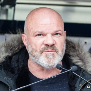 Le chef Philippe Etchebest lors de la manifestation des restaurateurs, cafetiers et hôteliers aux Invalides le 14 décembre 2020 à Paris, France. Photo par Nasser Berzane/ABACAPRESS.COM