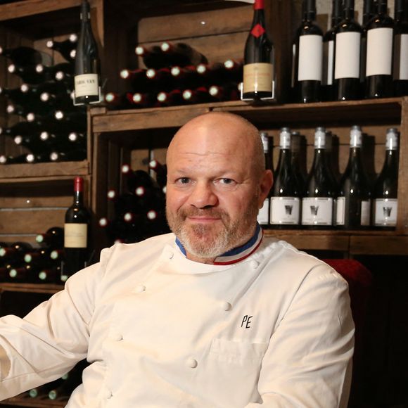 Exclusif. Le célèbre chef bordelais et animateur de télévision Philippe Etchebest pendant la préparation d'un dîner de gala dans le cadre du 1er événement culinaire de trois jours 'Bordeaux S.O Good', à Bordeaux, dans le sud-ouest de la France, le 30 novembre 2014. Photo par Bernard-Moritz/ABACAPRESS.COM