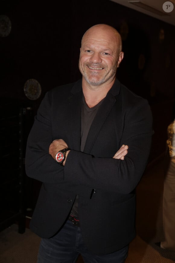 EXCLUSIF. Philippe Etchebest assiste à la présentation du livre d'Hélène Darroze 'Les Recettes de mes Grands-Meres' au restaurant Hélène Darroze, Rue D'Assas à Paris, France le 20 octobre 2014. Photo par Jerome Domine/ABACAPRESS.COM