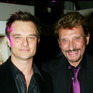 Johnny Hallyday et son fils David Hallyday.