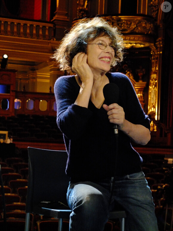 Exclusif - Jane Birkin en concert "Jane Birkin chante Serge Gainsbourg via Japan" a l'opera Garnier de Monte-Carlo le 09/02/2013. 