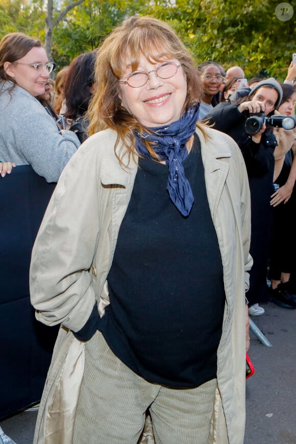 Jane Birkin au défilé Acne Studios Collection Femme Prêt-à-porter Printemps/Eté 2023 lors de la Fashion Week de Paris, France, le 28 septembre 2022. © Veeren-Clovis/Bestimage 