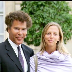 Igor Bogdanoff avec Amélie de Bourbon-Parme à l'Élysée.