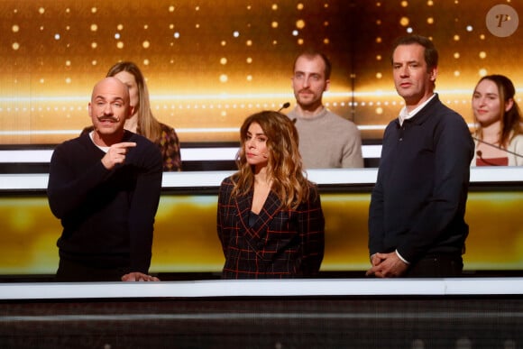 Exclusif - Viktor Vincent, Julie Zenatti, Tanguy Pastureau - Enregistrement de l'émission "100% Logique", présentée par C.Féraud et diffusée le 26 octobre sur France 2 © Christophe Clovis / Bestimage