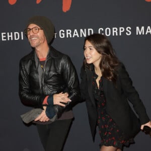 Calogero Maurici et sa fille Romy Maurici lors de l'avant-première du film "Monsieur Aznavour" au cinéma Le Grand Rex à Paris le 22 octobre 2024. © Coadic Guirec / Bestimage 