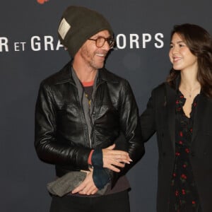 Calogero Maurici et sa fille Romy Maurici lors de l'avant-première du film "Monsieur Aznavour" au cinéma Le Grand Rex à Paris le 22 octobre 2024. © Coadic Guirec / Bestimage 