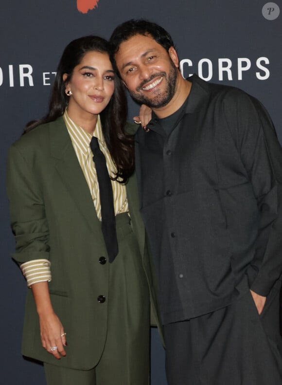 Leïla Bekhti et Jean-Rachid Kallouche (producteur) lors de l'avant-première du film "Monsieur Aznavour" au cinéma Le Grand Rex à Paris le 22 octobre 2024. © Coadic Guirec / Bestimage