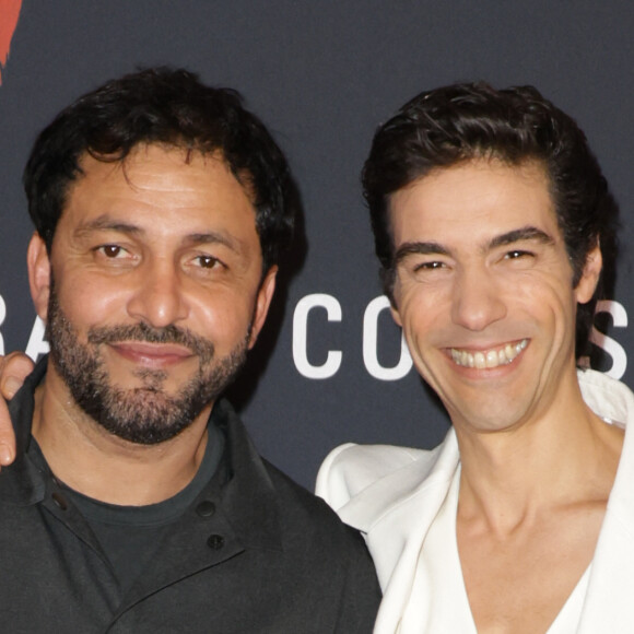 Jean-Rachid Kallouche (producteur) et Tahar Rahim lors de l'avant-première du film "Monsieur Aznavour" au cinéma Le Grand Rex à Paris le 22 octobre 2024. © Coadic Guirec / Bestimage