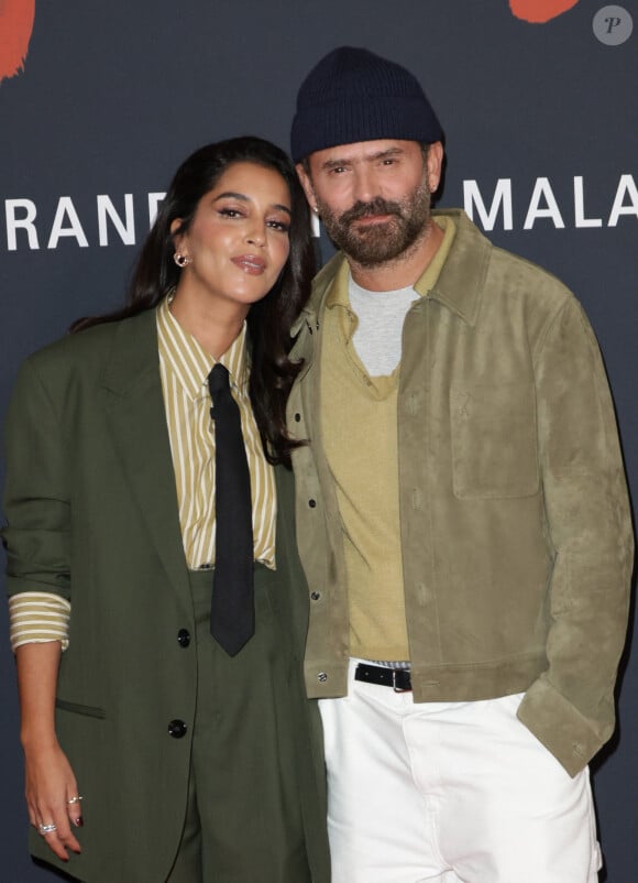 Leïla Bekhti et Alexandre Mattiussi lors de l'avant-première du film "Monsieur Aznavour" au cinéma Le Grand Rex à Paris le 22 octobre 2024. © Coadic Guirec / Bestimage 