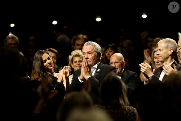 Alain Delon et sa fille Anouchka - Remise de sa Palme d'Honneur lors du 72ème Festival International du Film de Cannes. On may 19th 2019 © Jacovides-Moreau / Bestimage 