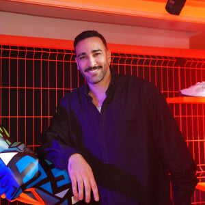 Adil Rami - Lancement de la collaboration artistique Puma x Richard Orlinski à Paris. Le 24 octobre 2024 © Anne-Sophie Guebey / Bestimage