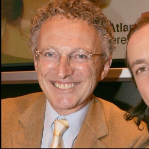 Nelson Monfort et Philippe Candeloro lors du salon du livre 2008.