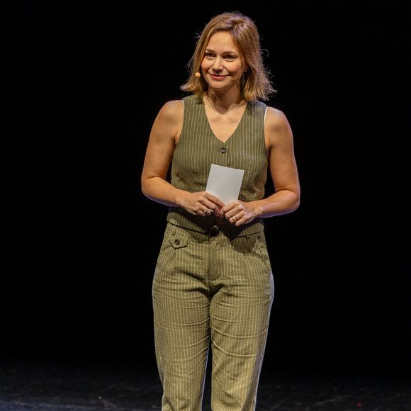 Nathalie Pechalat lors de la cérémonie d'ouverture de la 4e Conférence mondiale Education 2024 sur la lutte contre le dopage, qui se tient pour la première fois en France, au Palais des Festivals et des Congrès, à Cannes, France, le 27 février 2024. Photo par Cyril Chateau/ABACAPRESS.COM