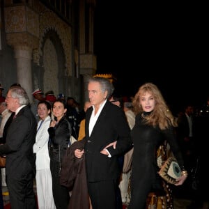 Bernard Henri Levy et Arielle Dombasle arrivent au dîner d'État en l'honneur du président français Macron et de son épouse offert par le roi Mohammed VI du Maroc au palais royal de Rabat, au Maroc, le 29 octobre 2024. Le président Macron et la première dame française Brigitte Macron effectuent une visite de trois jours au Maroc. Photo par Ammar Abd Rabbo/ABACAPRESS.COM