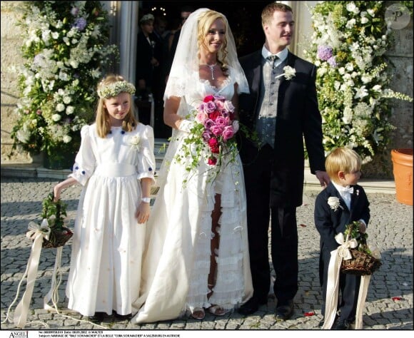 Ralf Schumacher lors de son mariage avec Cora Schumacher.