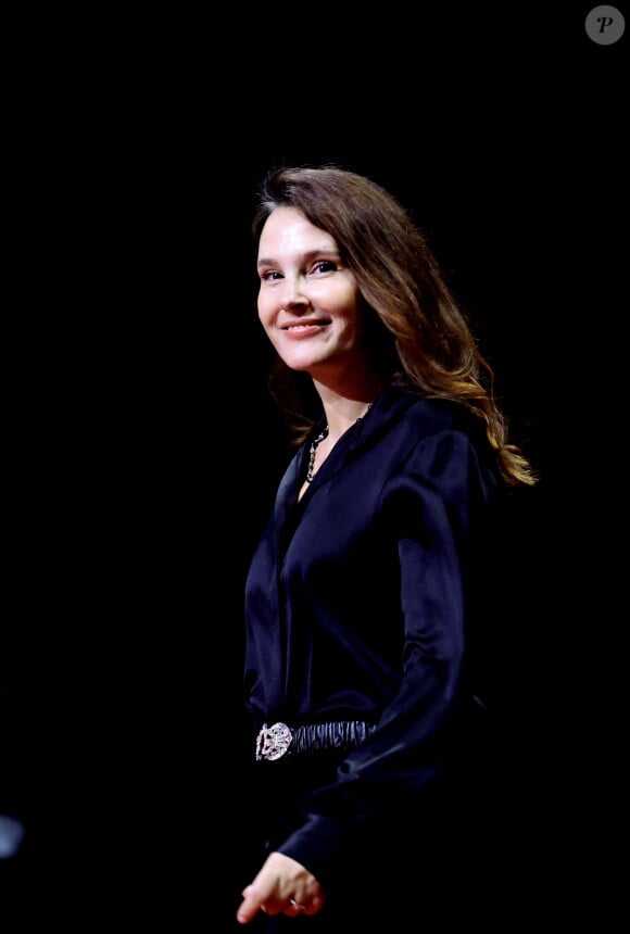 Virginie Ledoyen lors de la 15ème édition du festival Lumière à Lyon le 12 octobre 2024. Au cours de la cérémonie, le réalisateur C.Gavras a reçu le prix Lumière spécial des mains de T.Burton pour célébrer sa carrière et son cinéma engagé. © Dominique Jacovides / Bestimage 