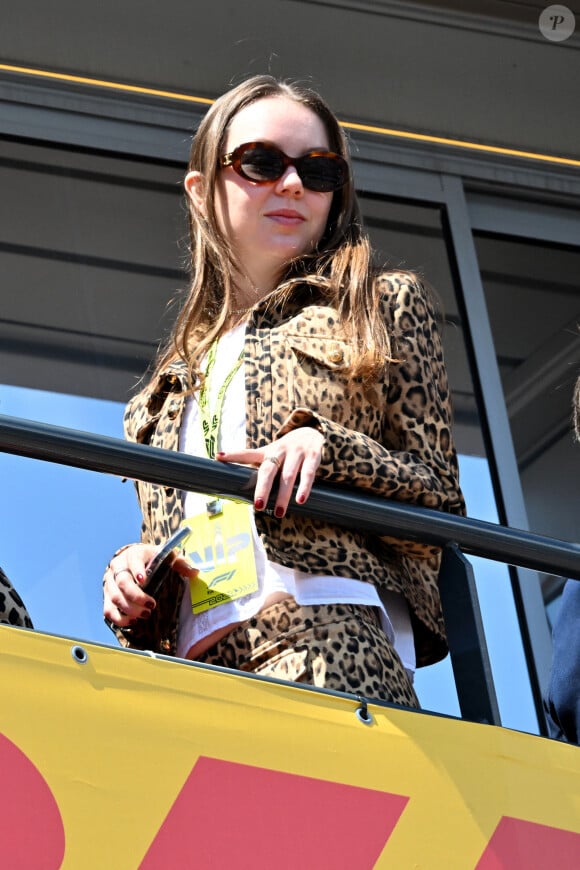 La princesse Alexandra de Hanovre durant la journée des qualifications du 81ème Grand Prix de Formule 1 de Monaco, le 25 mai 2024. © Bruno Bebert/Bestimage 