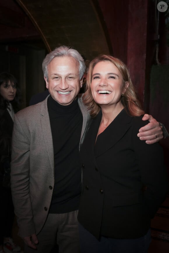 Exclusif - Lionel Stan, Pascale De La Tour Du Pin - Personnalités à la soirée de lancement du livre de V.Benaïm "Il n'est pas celui que vous croyez", paru aux Editions Fayard, au Buddha-Bar à Paris. Le 7 février 2024 © Jack Tribeca / Bestimage