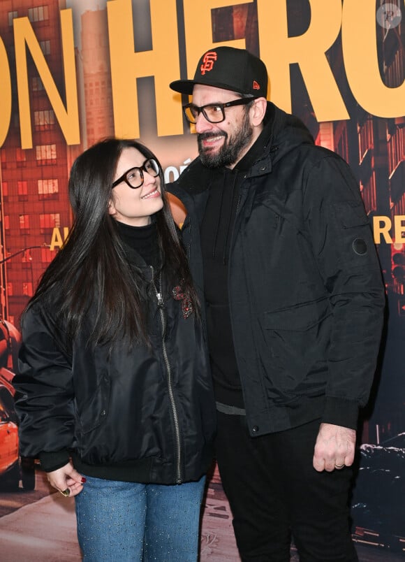 Lucie Bernardoni et son mari Patrice Maktav - Avant-première du film "Mon héroïne" au cinéma UGC Normandie à Paris le 12 décembre 2022. © Coadic Guirec/Bestimage