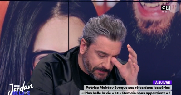 Patrice Maktav très ému à l'évocation de son ex-femme Lucie Bernardoni dans "Chez Jordan", C8