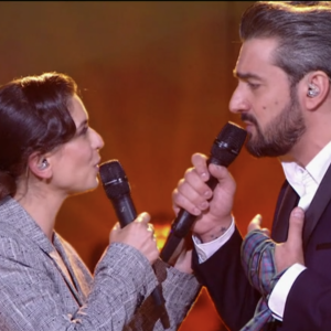 Lucie Bernardoni surprise par son mari Patrice Maktav lors des "20 ans de la Star Academy" - TF1