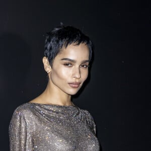 Le mannequin s'est séparé de Channing Tatum après avoir annoncé ses fiançailles avec l'acteur en 2023. 
Zoë Kravitz assiste au défilé de mode Saint Laurent, collection prêt-à-porter automne-hiver 2020/2021 à Paris le 25 février 2020. © Olivier Borde / Bestimage