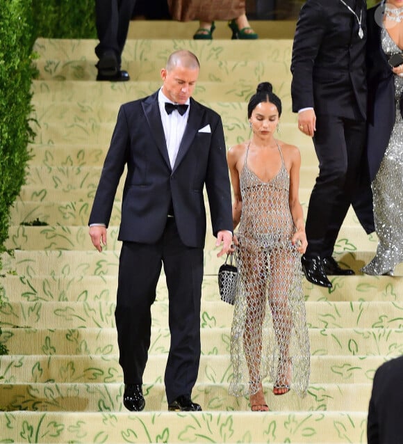 Channing Tatum, Zoe Kravitz - People à la sortie de la soirée du Met Gala (Met Ball) "Celebrating In America: A Lexicon Of Fashion" au Metropolitan Museum of Art à New York