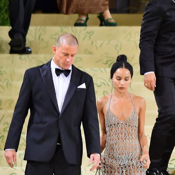 Channing Tatum, Zoe Kravitz - People à la sortie de la soirée du Met Gala (Met Ball) "Celebrating In America: A Lexicon Of Fashion" au Metropolitan Museum of Art à New York