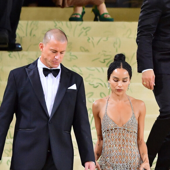 Les amoureux s'étaient rencontrés sur le tournage de Blink Twice sorti en salles en août dernier. 
Zoe Kravitz et Channing Tatum officialisent à la soirée du Met Gala - Channing Tatum, Zoe Kravitz - People à la sortie de la soirée du Met Gala (Met Ball) 2021 "Celebrating In America: A Lexicon Of Fashion" au Metropolitan Museum of Art à New York, le 13 septembre 2021.