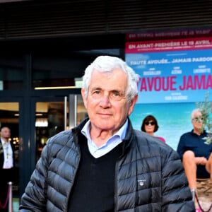 Michel Boujenah, qui interpréte un petit rôle dans ce film est venu au Pathé Gare du Sud pour retrouver ses partenaires - Sabine Azéma et André Dussollier étaient à Nice, le 19 avril 2024