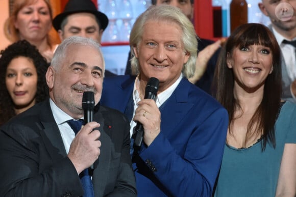 Exclusif - Patrick Sébastien et Guy Savoy - Patrick Sébastien présente en direct sur France 2 "Le Grand Burlesque" à Saint-Denis, France, le 11 février 2017. © Giancarlo Gorassini/Bestimage