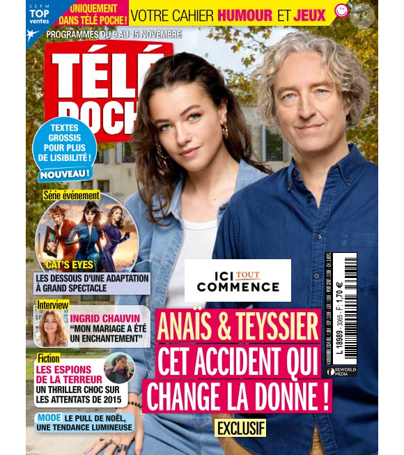 Lors d'une interview pour "Télé Poche", parue ce lundi 4 novembre, Ingrid Chauvin s'en est expliquée.
Couverture du nouveau magazine Télé Poche