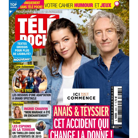 Lors d'une interview pour "Télé Poche", parue ce lundi 4 novembre, Ingrid Chauvin s'en est expliquée.
Couverture du nouveau magazine Télé Poche