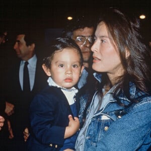 Archives - Bambou et son fils Lulu Gainsbourg en 1988