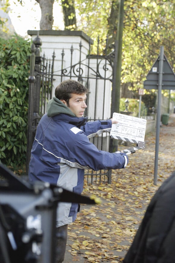 Vincent Trintignant, premier assistant sur le tournage de "Recherche grand-mère désespérément" Photo par Gregory de Muylder/Reporters/ABACA.