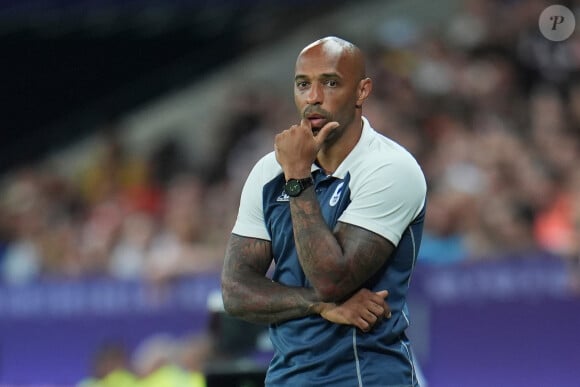 Après une nouvelle déconvenue, Thierry Henry s'est exprimé sur ses performances
 
Thierry Henry (sélectionneur de l'équipe de France), Football , France vs USA during the Olympic Games Paris 2024 in Nice, France, on July 27, 2024. © Norbert Scanella/Panoramic/Bestimage