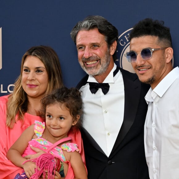 Marion Bartoli avec mari Yahya Boumediene et leur fille Kamilya, Patrick Mouratoglou - 10ème édition du Gala de Charité de Patrick Mouratoglou à l'Académie Mouratoglou à Biot Sophia Antipolis, le 23 juin 2024. © Bruno Bebert/Bestimage