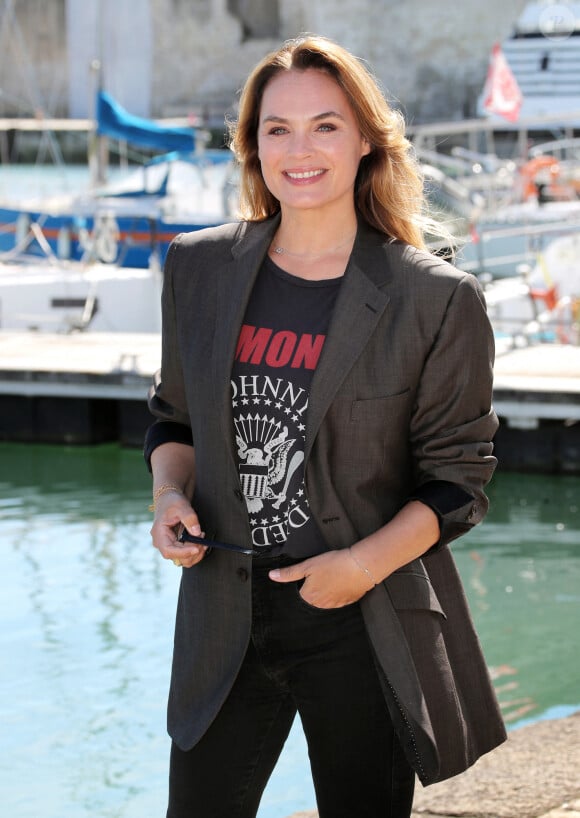 Mélanie Maudran - Photocall de la série "Un si grand soleil" lors de la 26ème Edition du Festival de la Fiction de La Rochelle. Le 14 septembre 2024 © Patrick Bernard / Bestimage