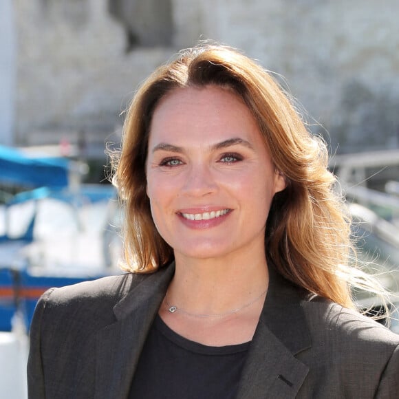 Mélanie Maudran - Photocall de la série "Un si grand soleil" lors de la 26ème Edition du Festival de la Fiction de La Rochelle. Le 14 septembre 2024 © Patrick Bernard / Bestimage