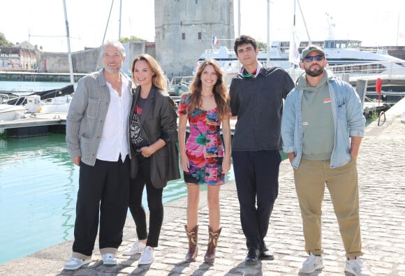 Fabrice Deville, Mélanie Maudran, Lila Guiraud, Sylvain Boccara, Moise Santamaria - Photocall de la série "Un si grand soleil" lors de la 26ème Edition du Festival de la Fiction de La Rochelle. Le 14 septembre 2024 © Patrick Bernard / Bestimage