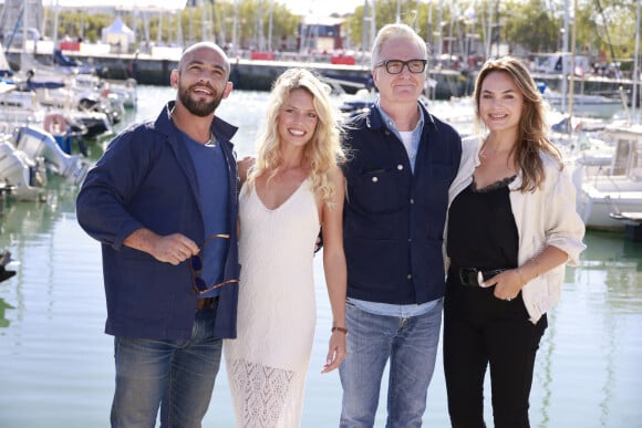 No web - Moïse Santamaria, Aurore Delplace, Yvon Back, Mélanie Maudran UN SI GRAND SOLEIL Le festival de fiction TV de La Rochelle samedi 17 septembre 2022. © Christophe Aubert via Bestimage