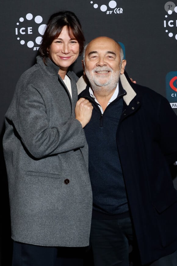 Virginie Hocq, Gérard Jugnot - Avant-première du film "On aurait dû aller en Grèce" au Cinéma CGR Porte des Lilas à Paris le 7 novembre 2024. © Christophe Clovis / Bestimage 