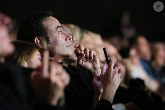 Exclusif - Anthony Delon lors de la soirée hommage Ciné-concert symphonique "Alain Delon, le dernier Samouraï" au palais des congrès à Paris le 8 novembre 2024 le jour de son anniversaire. Pour cette soirée, le chef d'orchestre Vahan Mardirossian a dirigé l'orchestre symphonique de Douai. © Moreau / Jacovides / Bestimage 