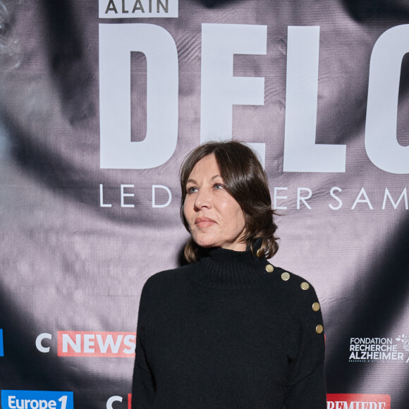 Exclusif - Mathilde Seigner au photocall de la soirée Ciné-concert symphonique "Alain Delon, le dernier Samouraï" au Palais des congrès à Paris le 8 novembre 2024 le jour de son anniversaire. © Jacovides / Moreau / Bestimage 