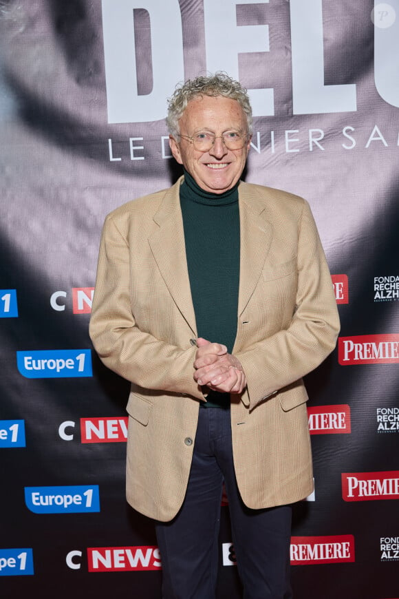 Exclusif - Nelson Monfort au photocall de la soirée Ciné-concert symphonique "Alain Delon, le dernier Samouraï" au Palais des congrès à Paris le 8 novembre 2024 le jour de son anniversaire. © Jacovides / Moreau / Bestimage 