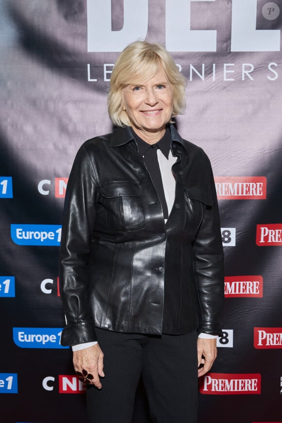 Exclusif - Catherine Ceylac au photocall de la soirée Ciné-concert symphonique "Alain Delon, le dernier Samouraï" au Palais des congrès à Paris le 8 novembre 2024 le jour de son anniversaire. © Jacovides / Moreau / Bestimage 