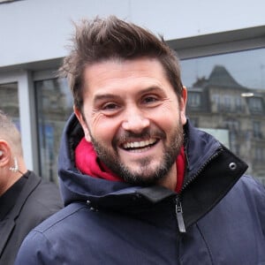 Christophe Beaugrand - Les invités de l'émission des "Grosses Têtes" à la sortie des studios RTL à Neuilly-sur-Seine, France, le 30 janvier 2023. © Jonathan Rebboah/Panoramic/Bestimage