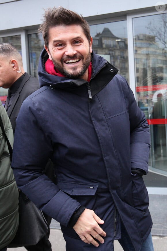 Christophe Beaugrand - Les invités de l'émission des "Grosses Têtes" à la sortie des studios RTL à Neuilly-sur-Seine, France, le 30 janvier 2023. © Jonathan Rebboah/Panoramic/Bestimage